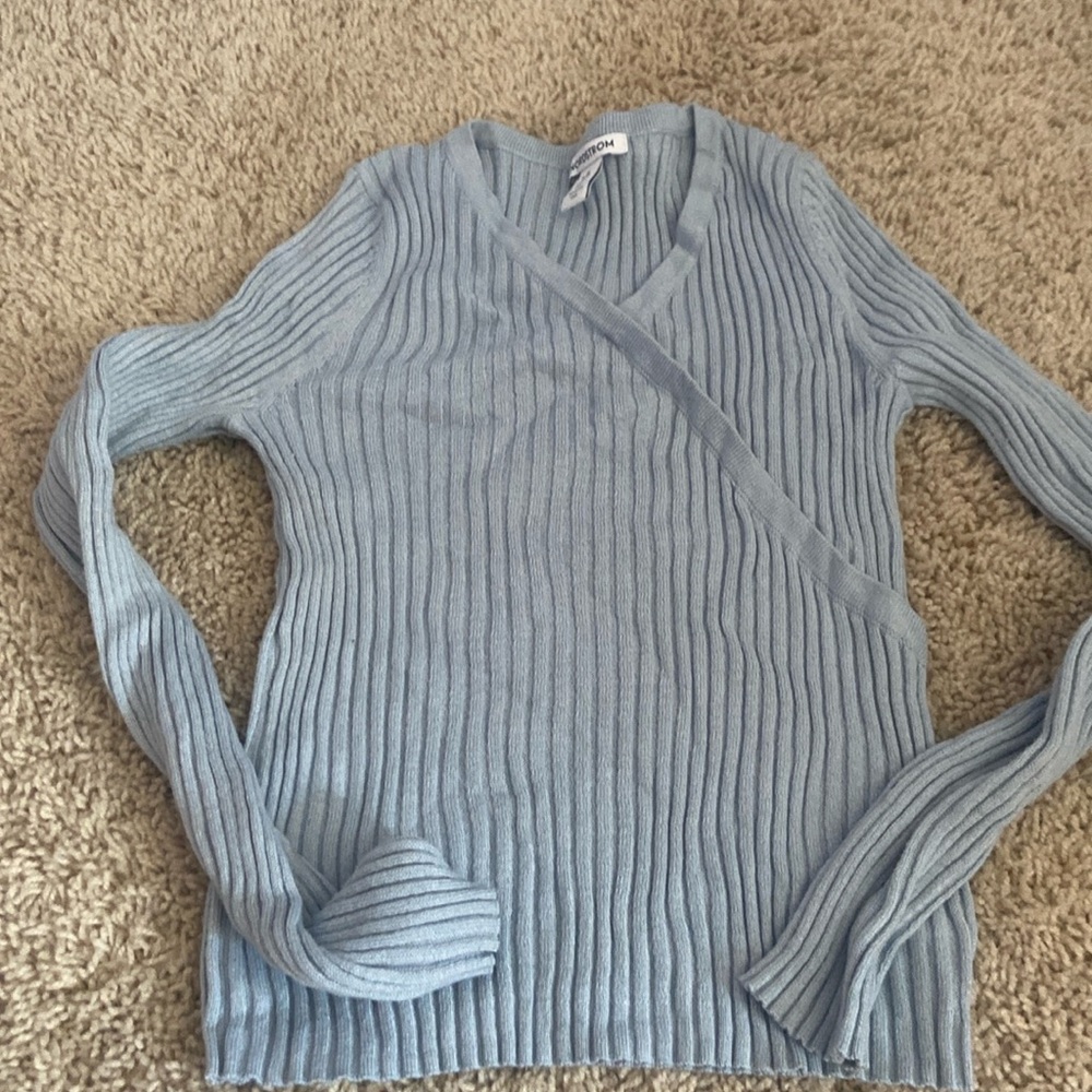 Nordstrom Ribbed Long Sleeve Top